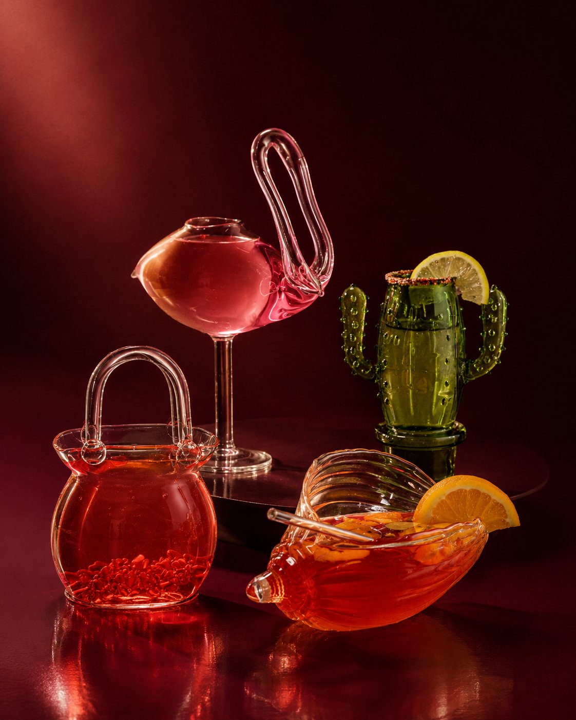 SCULPTURAL GLASSWARE