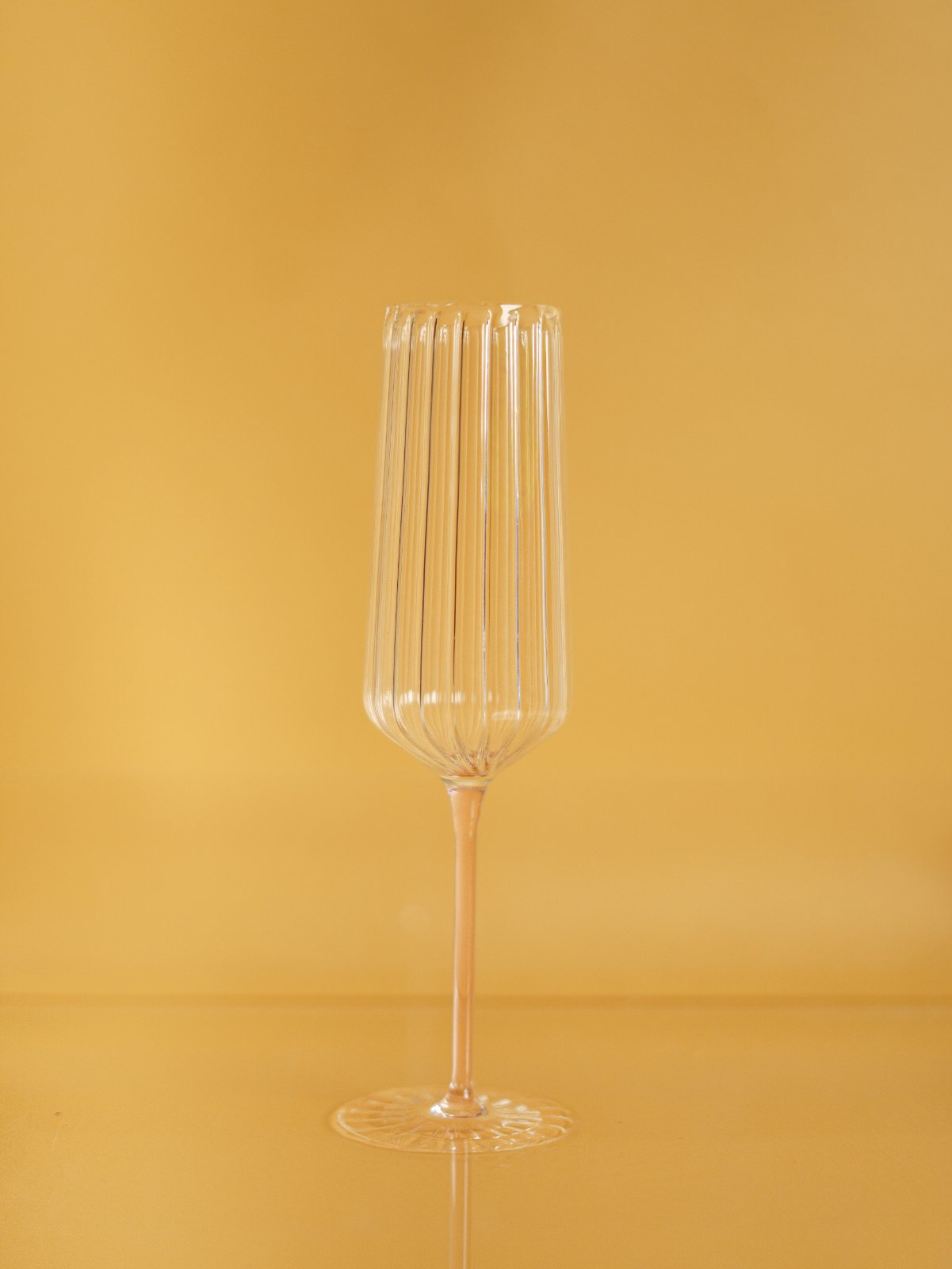Ribbed Champagne Flute