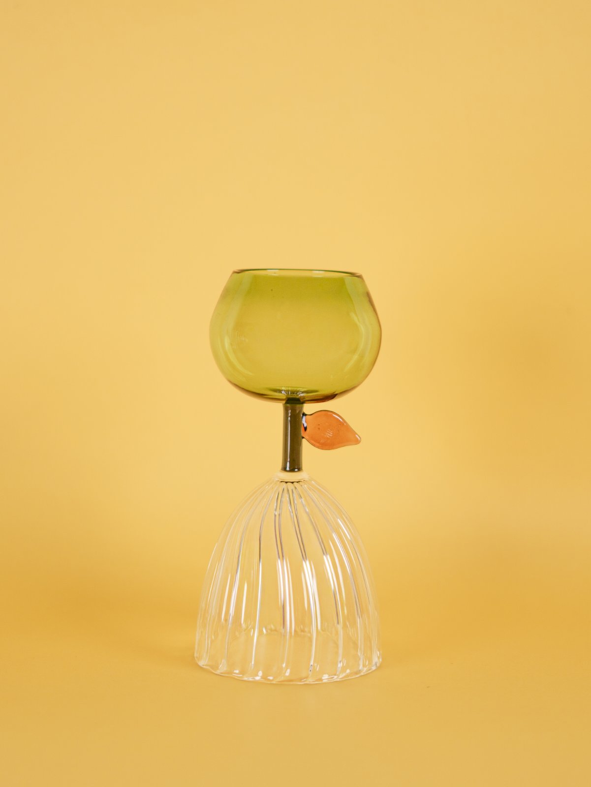 Green Apple-Shaped Reversible Goblet